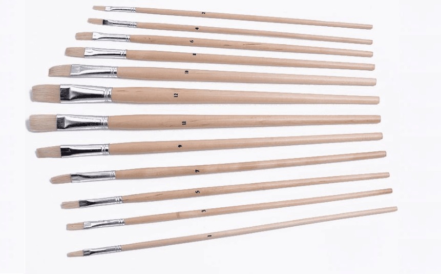 510181 Flat pencil brushes